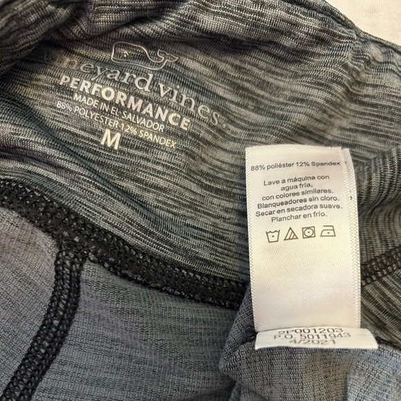 Vineyard Vines 🐳 Medium Performance Leggings-Tights-Fitted-Black&White Stripe - Picture 8 of 12